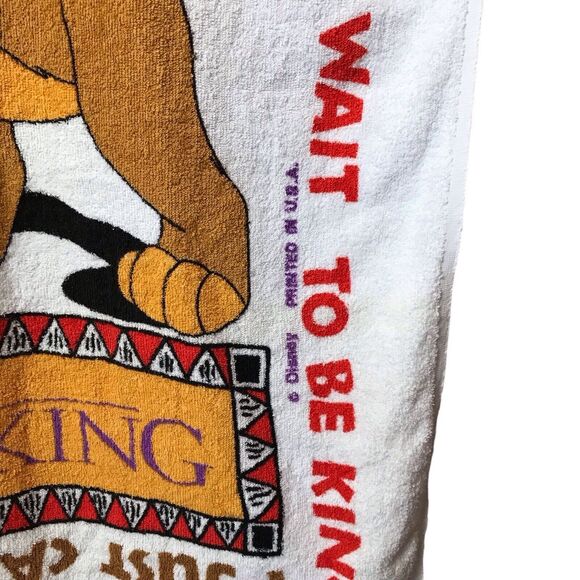 VINTAGE beach towel THE LION KING * VINTAGE 90s - Picture 7 of 9